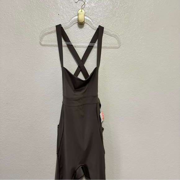 NEW free people movement My High Onesie brown jumpsuit size L - Picture 14 of 14